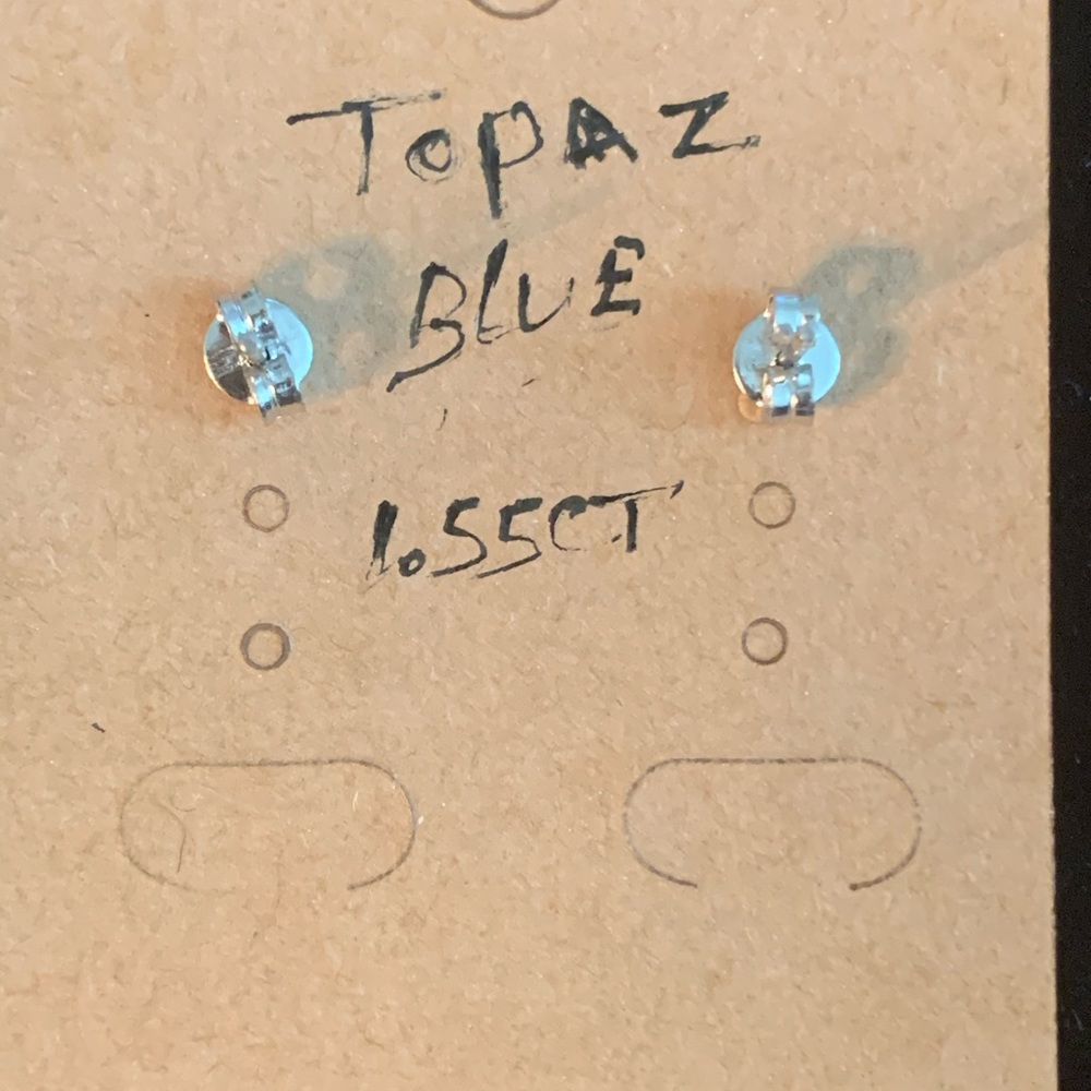 Topaz Studs - Picture 2 of 2